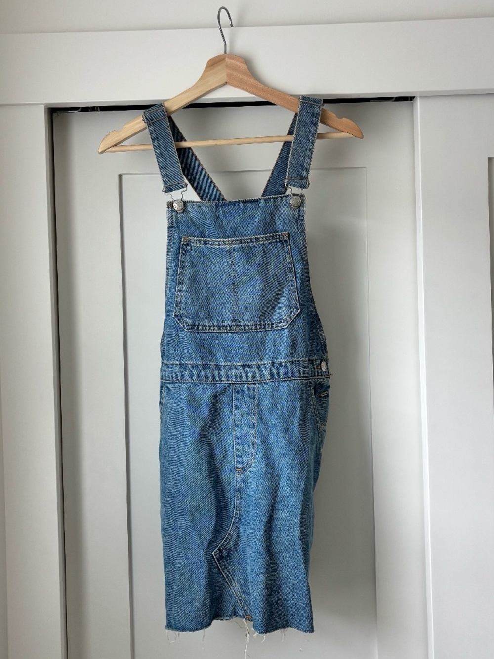 Denim Overall Mini Dress